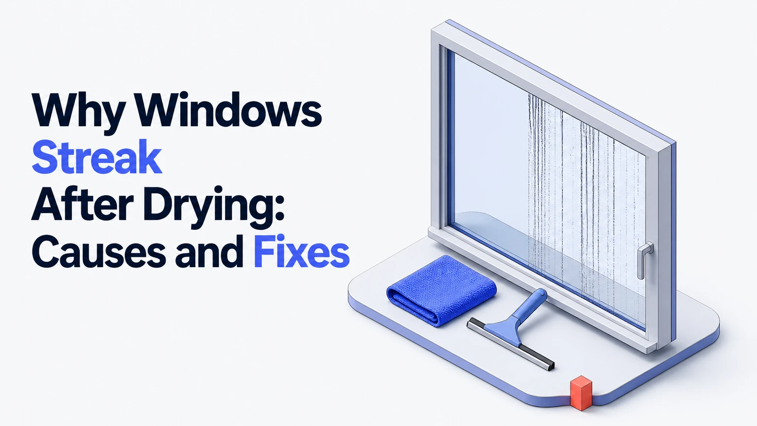 why windows streak after drying