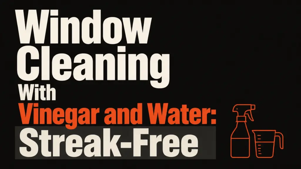 Window Cleaning With Vinegar and Water: Streak-Free