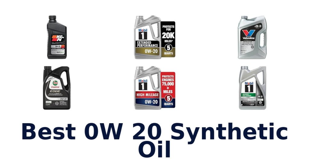 Best 0W 20 Synthetic Oil