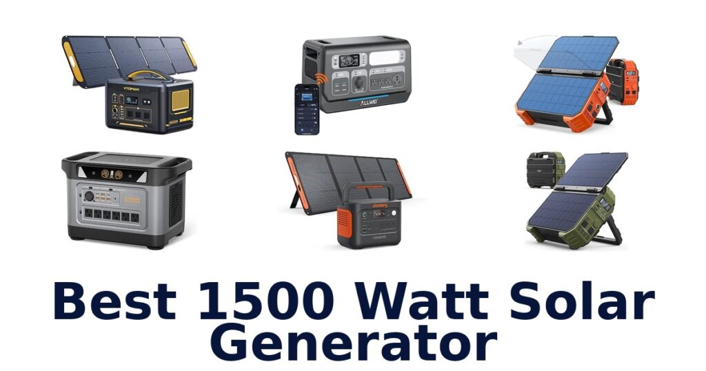 Best 1500 Watt Solar Generator