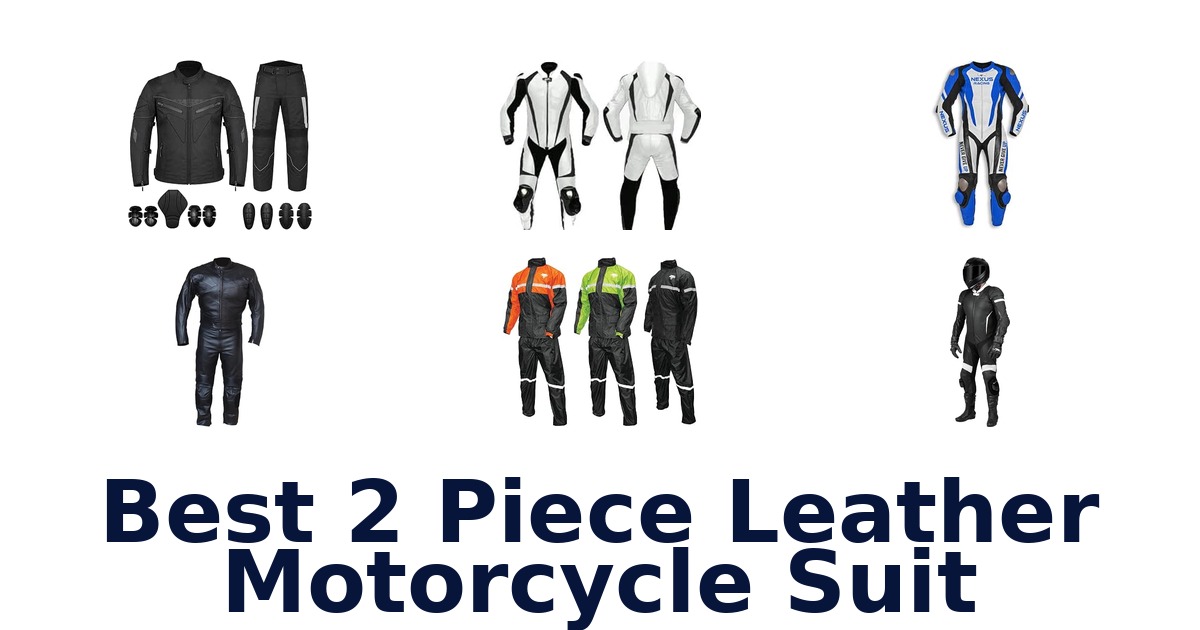 Best 2 Piece Leather Motorcycle Suit