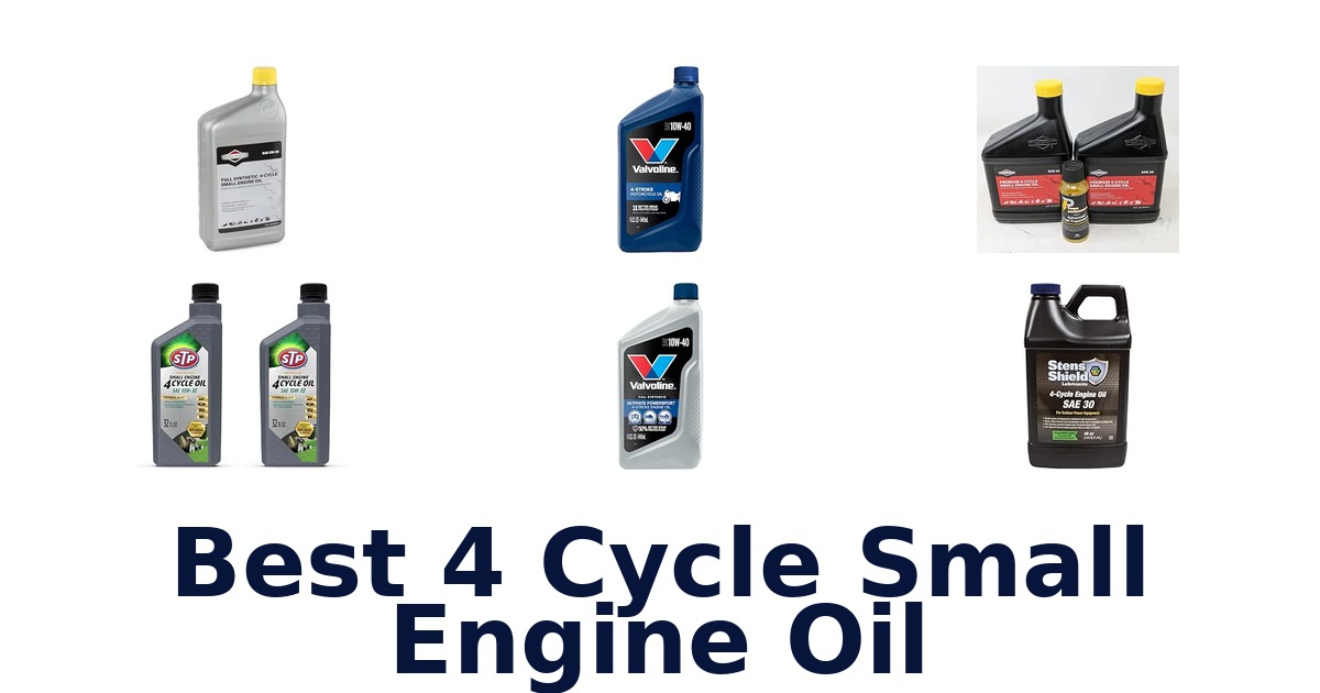 Best 4 Cycle Small Engine Oil