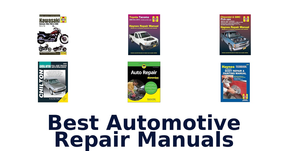 Best Automotive Repair Manuals
