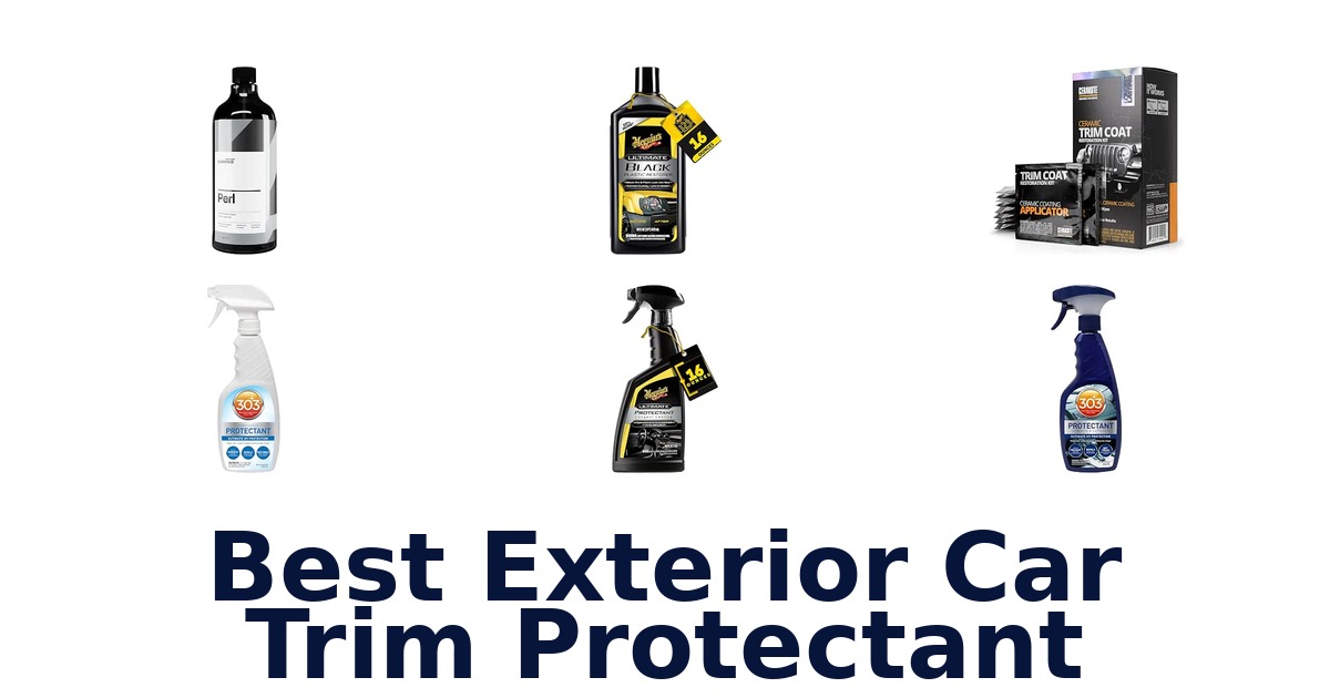 Best Exterior Car Trim Protectant