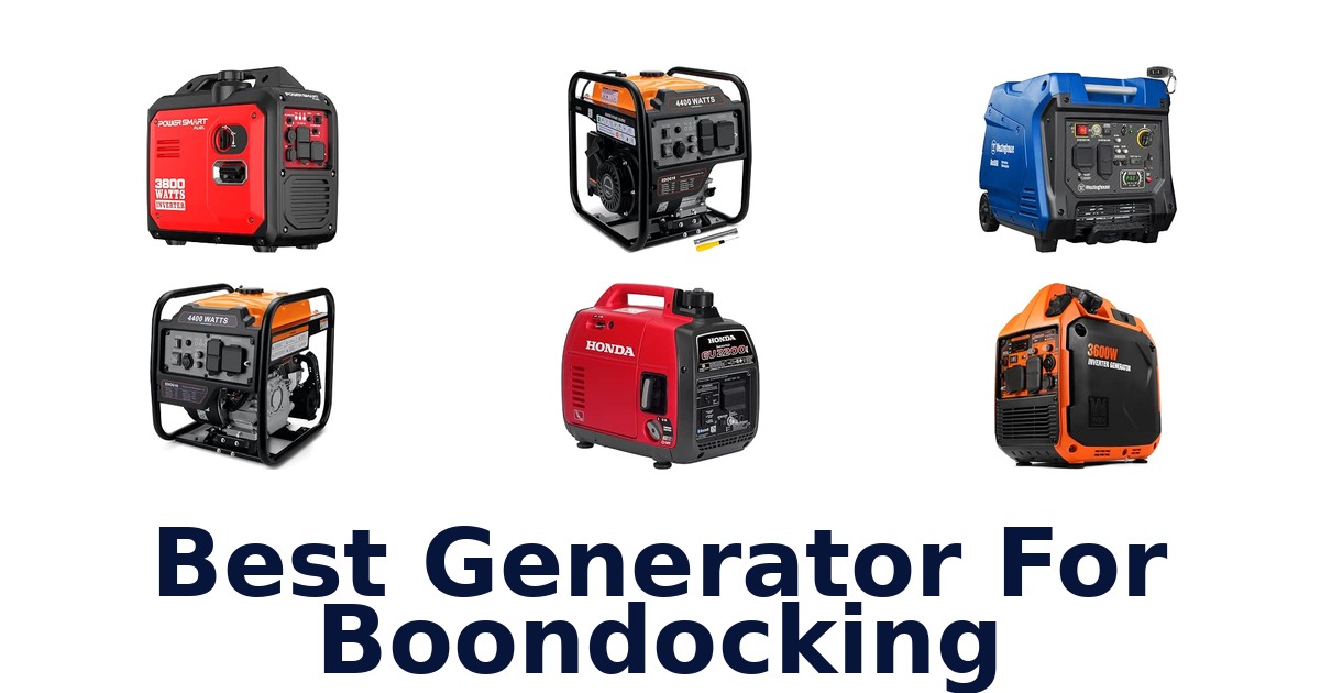 Best Generator For Boondocking