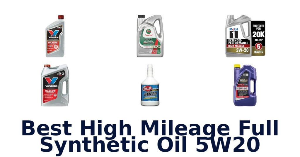 Best High Mileage Full Synthetic Oil 5W20