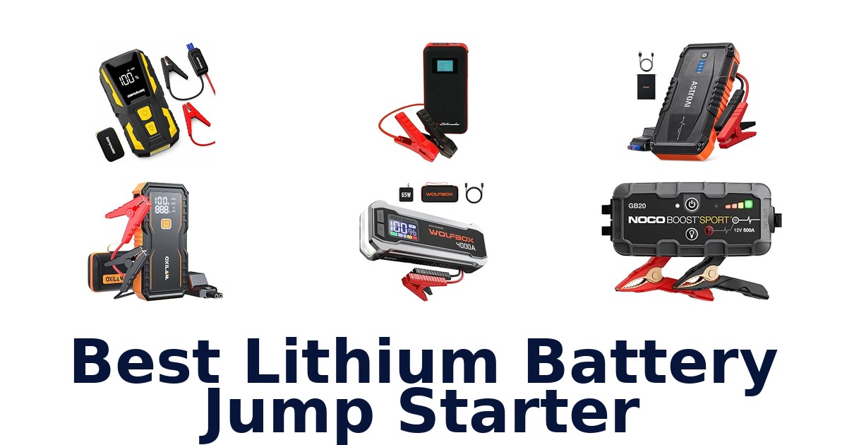 Best Lithium Battery Jump Starter