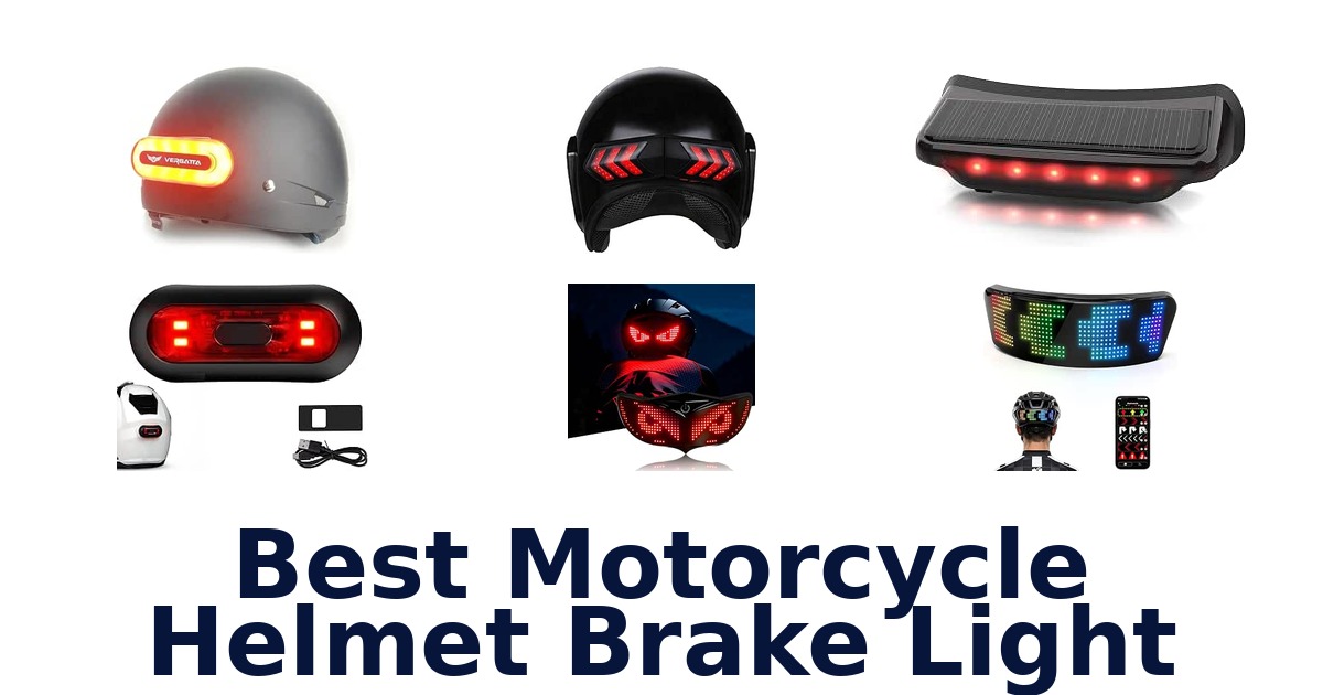Best Motorcycle Helmet Brake Light