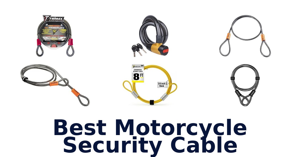 Best Motorcycle Security Cable