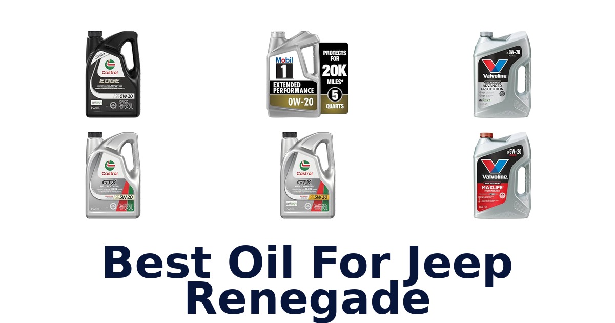 Best Oil For Jeep Renegade