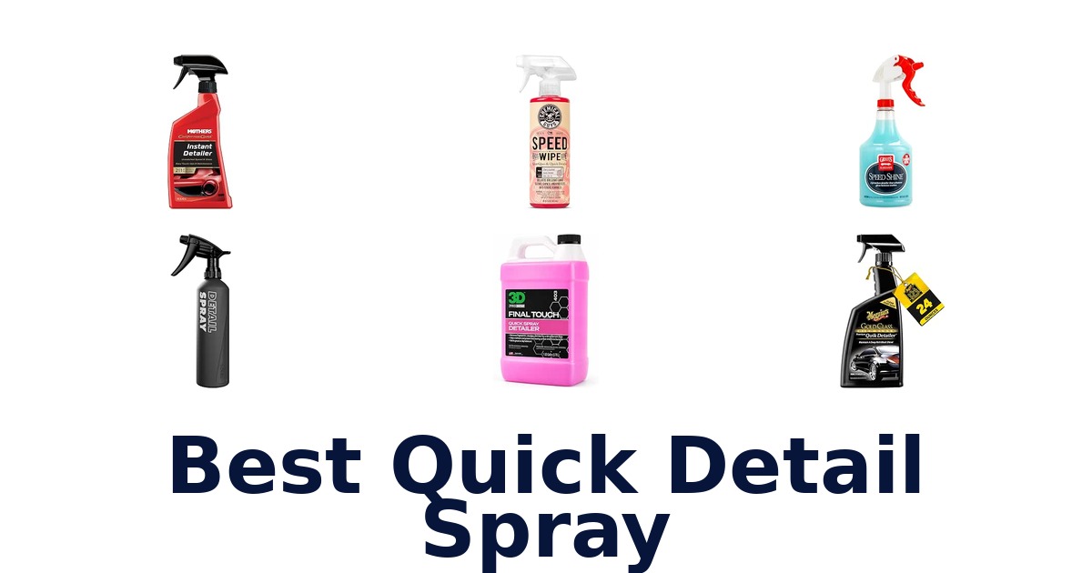 Best Quick Detail Spray
