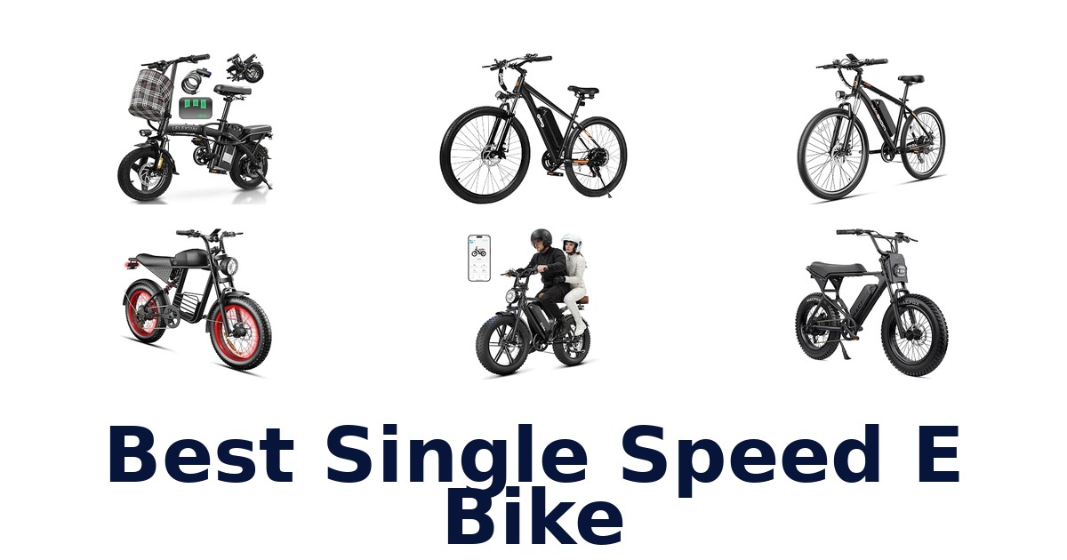 Best Single Speed E Bike