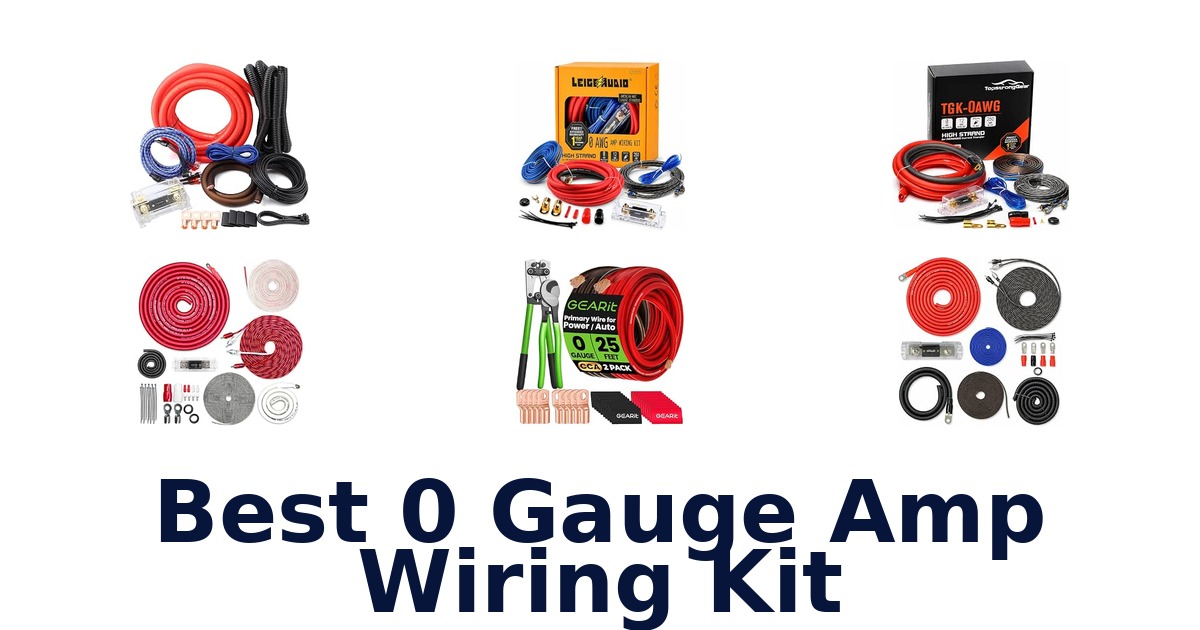 Best 0 Gauge Amp Wiring Kit