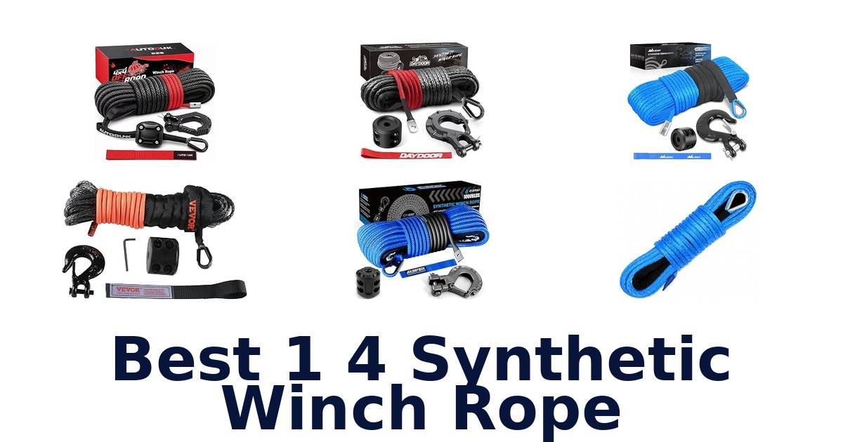 Best 1 4 Synthetic Winch Rope