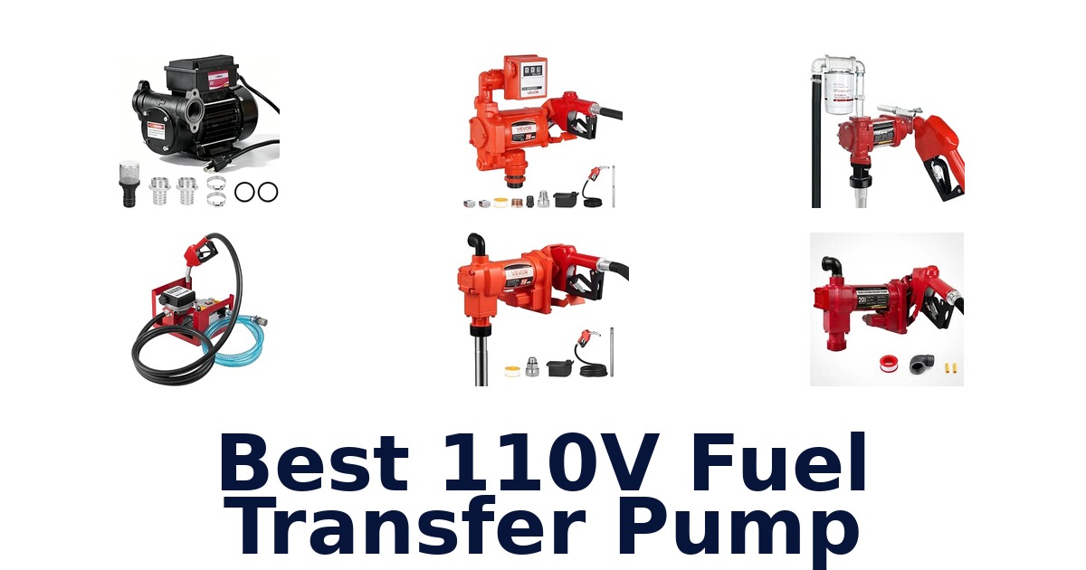 Best 110V Fuel Transfer Pump