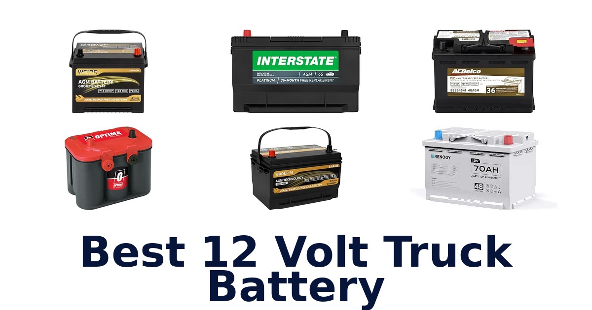 Best 12 Volt Truck Battery