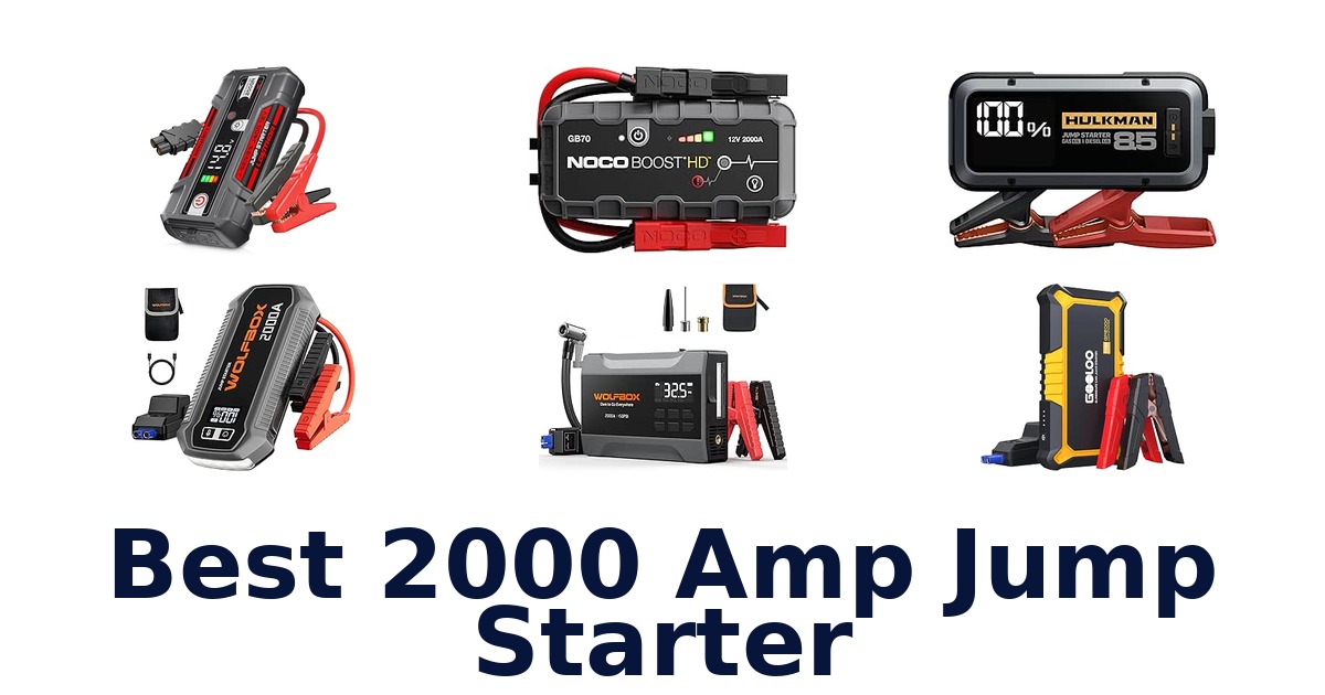 Best 2000 Amp Jump Starter