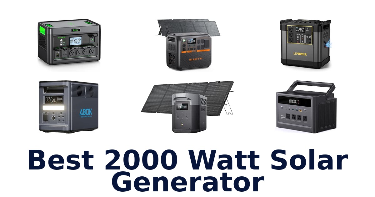 Best 2000 Watt Solar Generator
