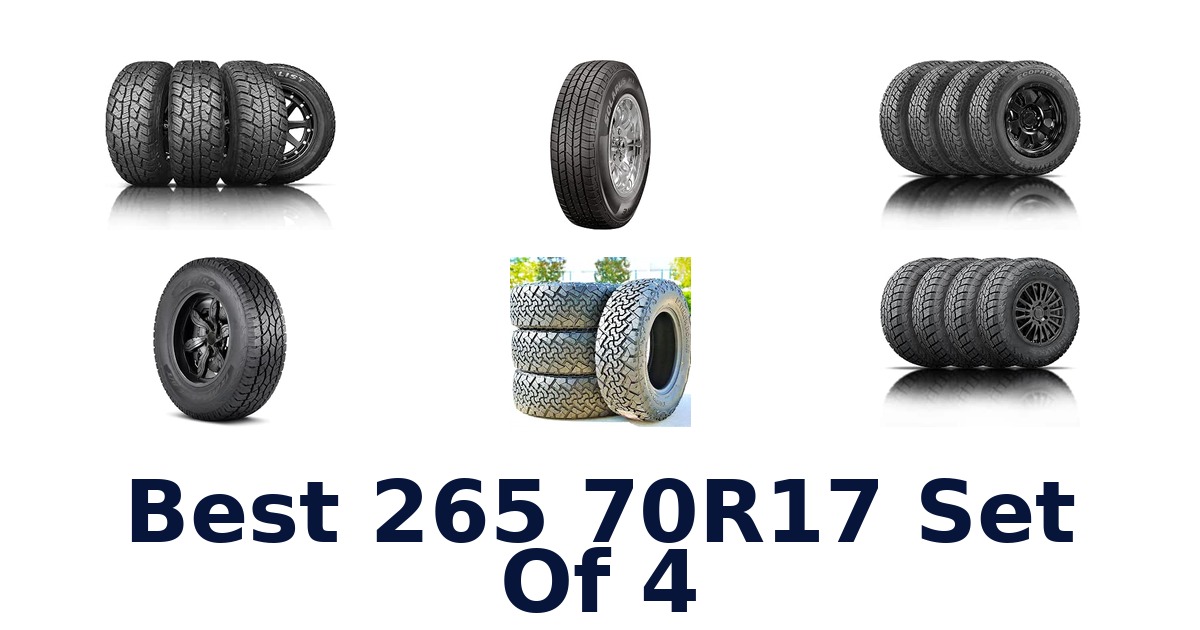 Best 265 70R17 Set Of 4