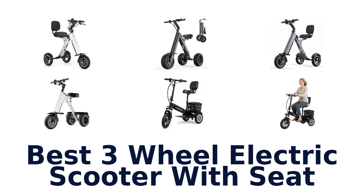 Best 3 Wheel Electric Scooter With Seat
