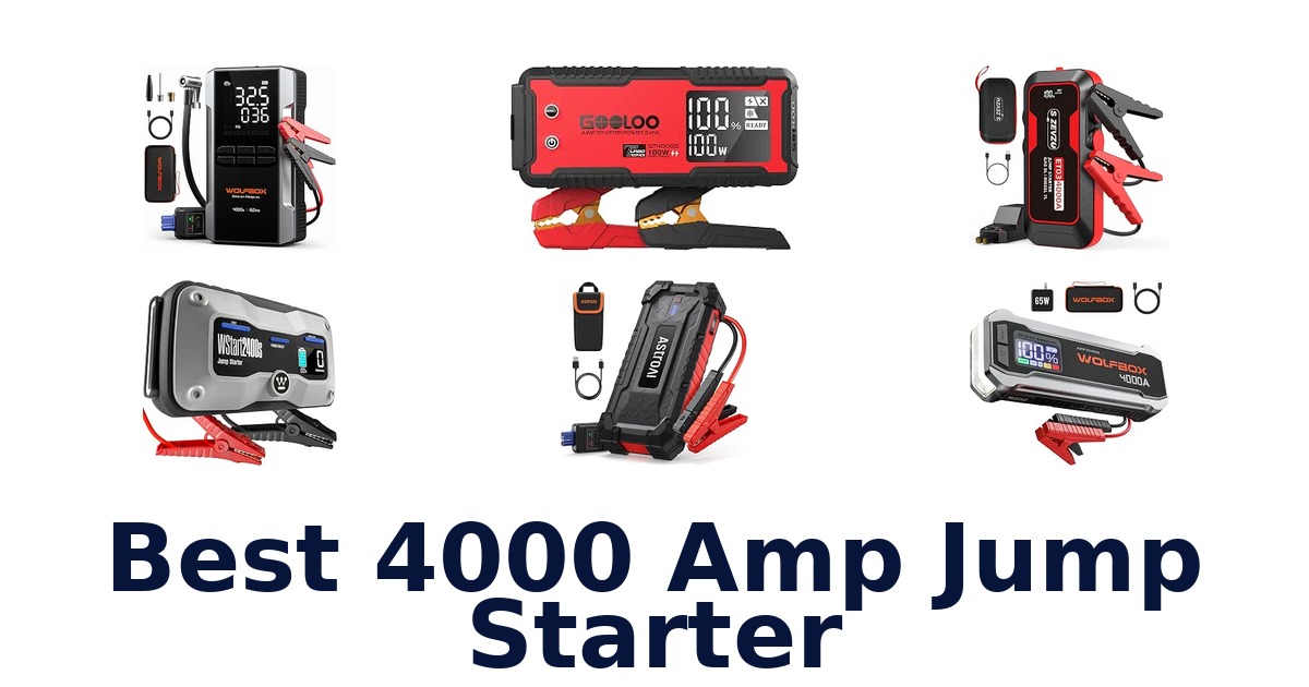 Best 4000 Amp Jump Starter