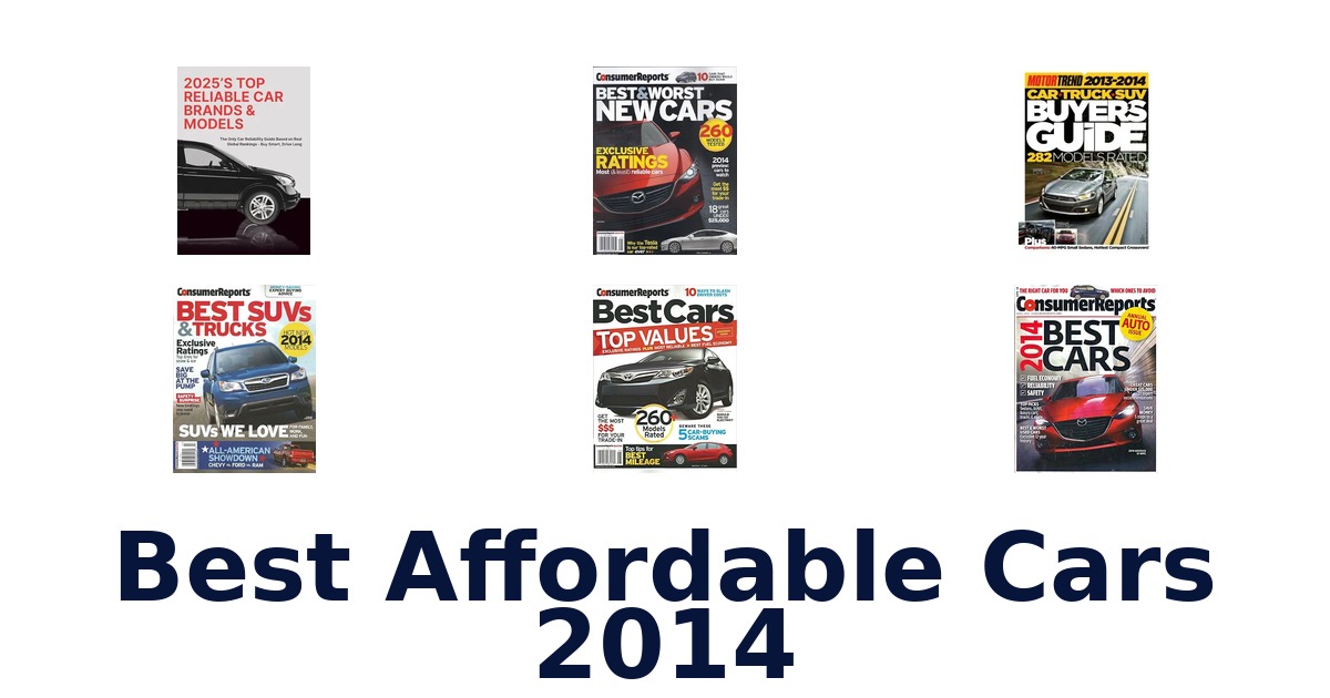 Best Affordable Cars 2014