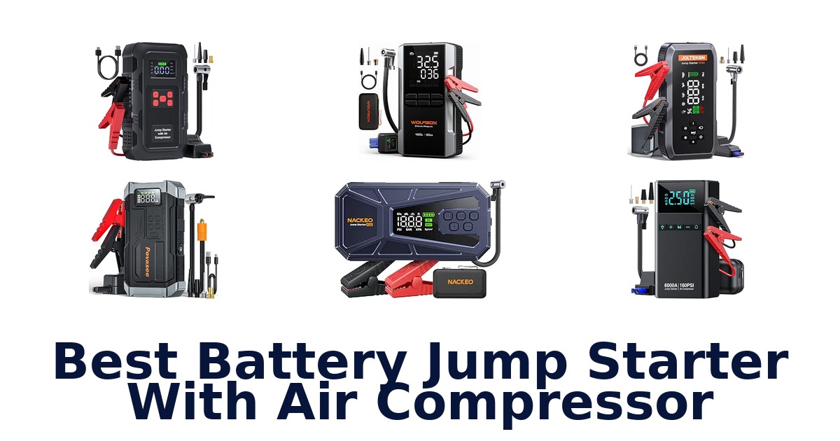 Best Battery Jump Starter With Air Compressor