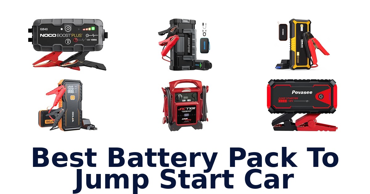 Best Battery Pack To Jump Start Car