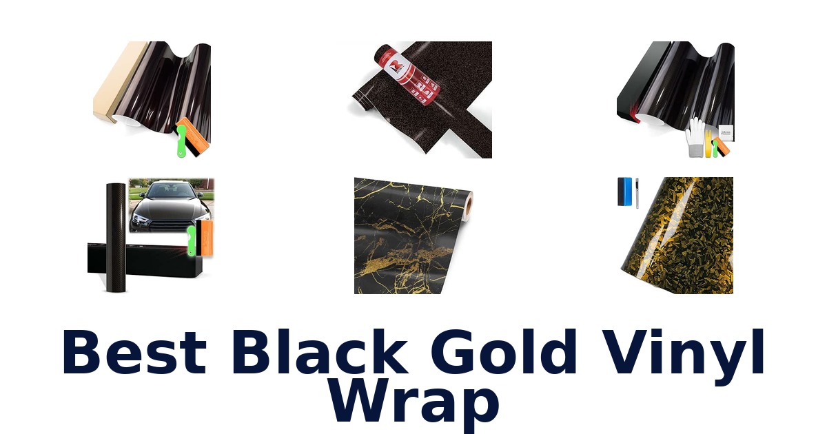 Best Black Gold Vinyl Wrap