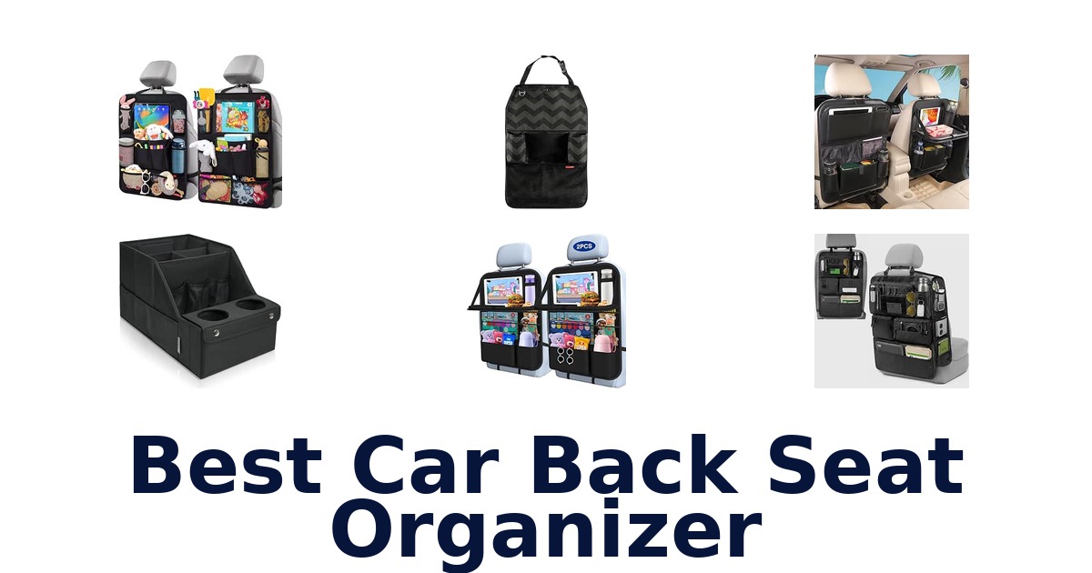 Best Car Back Seat Organizer