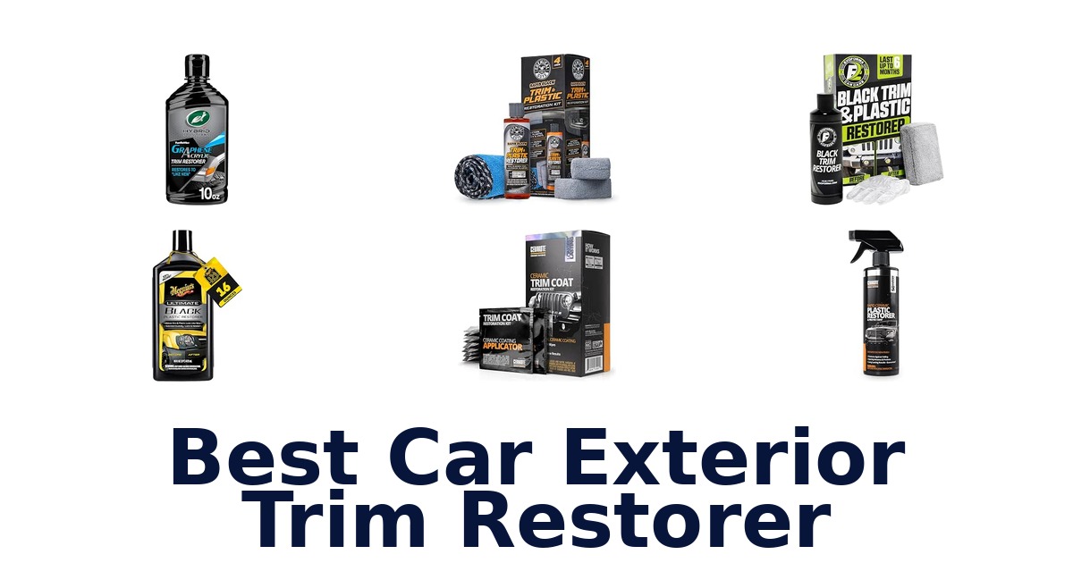 Best Car Exterior Trim Restorer