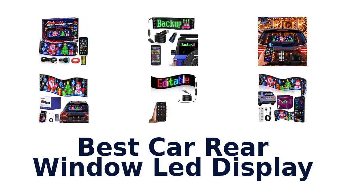 Best Car Rear Window Led Display