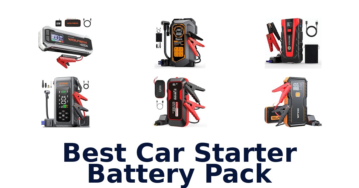 Best Car Starter Battery Pack