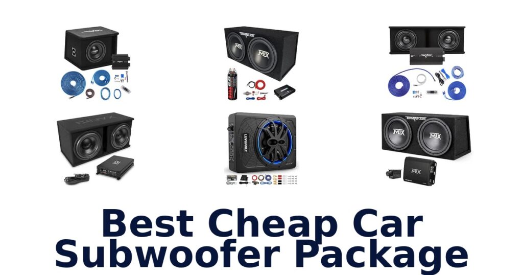 Best Cheap Car Subwoofer Package