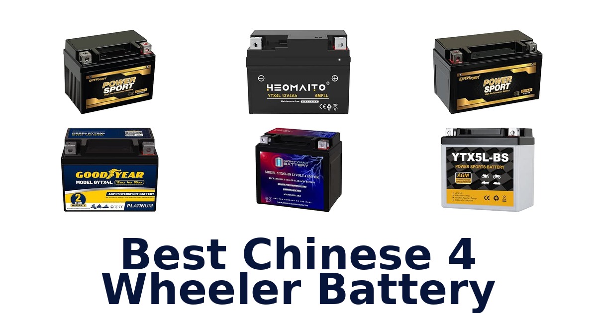Best Chinese 4 Wheeler Battery