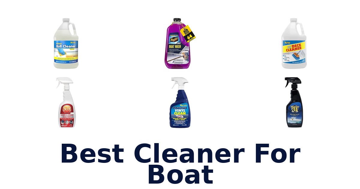 Best Cleaner For Boat