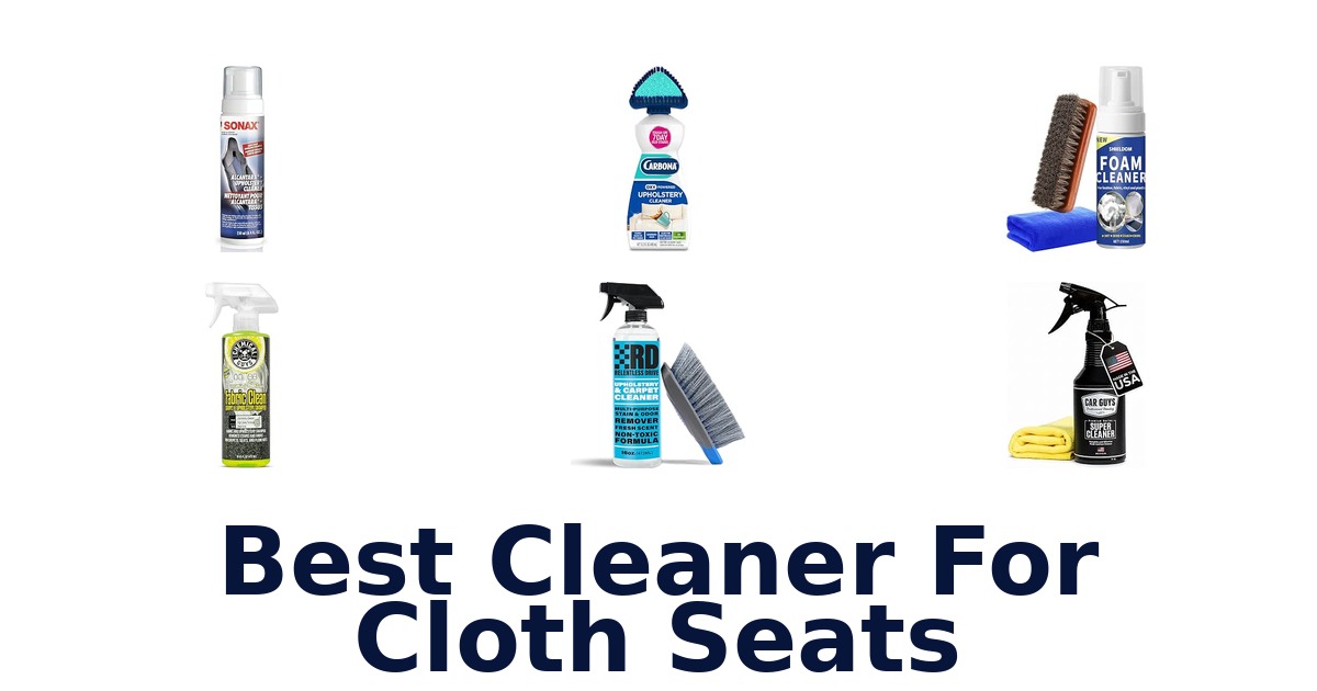 Best Cleaner For Cloth Seats
