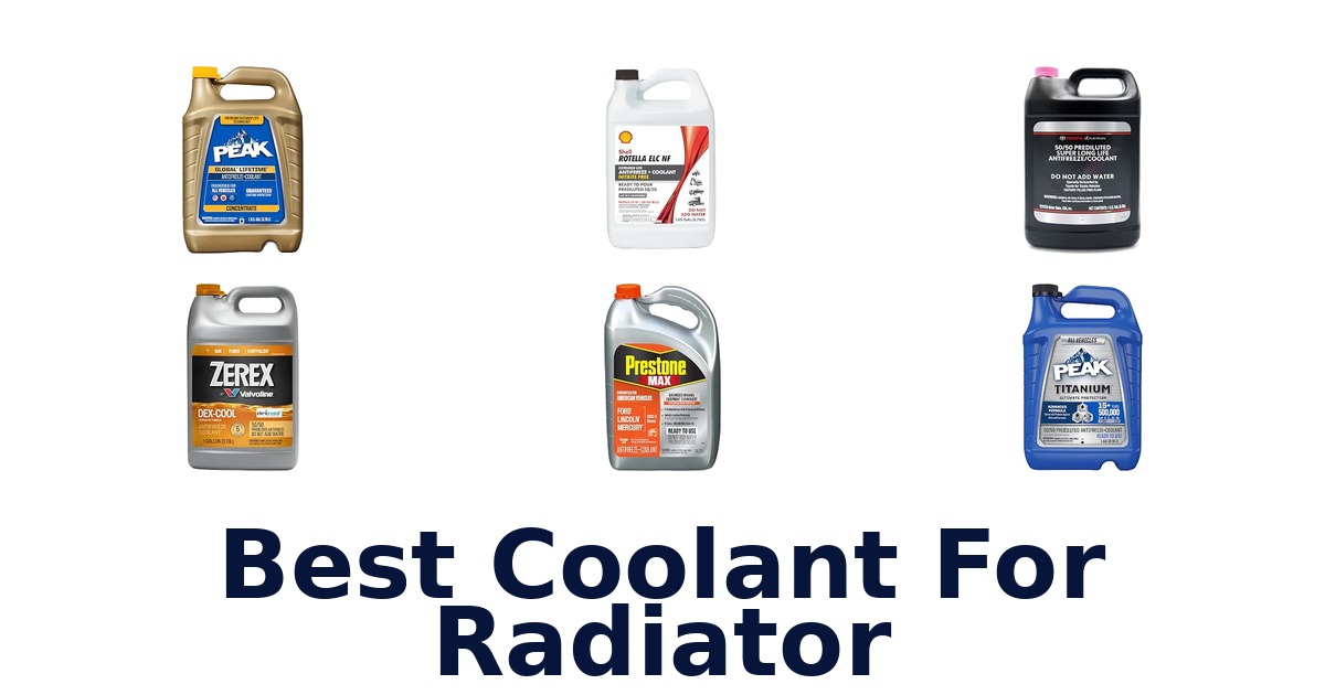 Best Coolant For Radiator