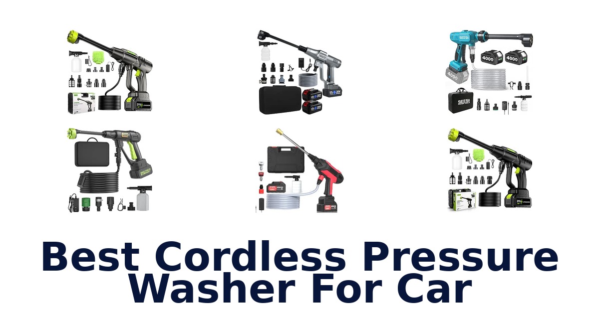 Best Cordless Pressure Washer For Car