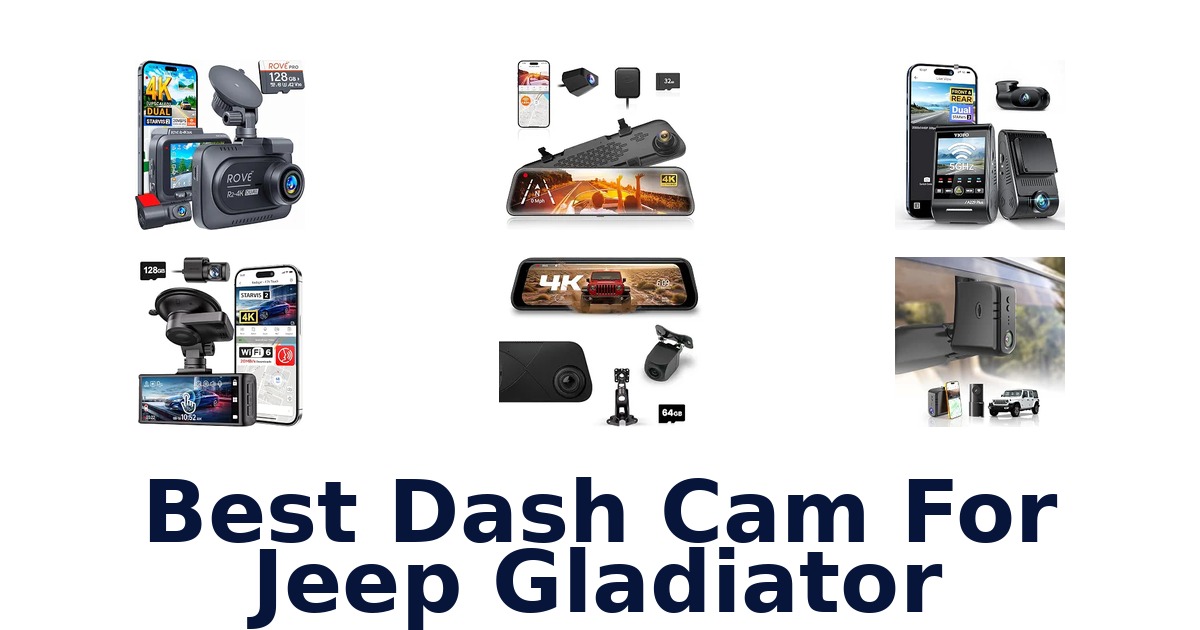 Best Dash Cam For Jeep Gladiator