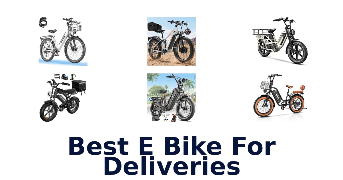 Best E Bike For Deliveries