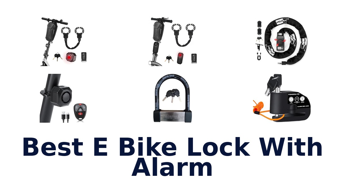 Best E Bike Lock With Alarm
