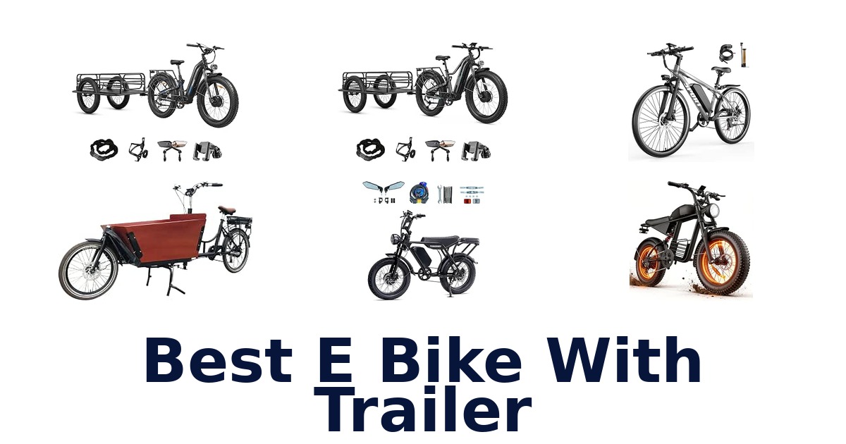 Best E Bike With Trailer
