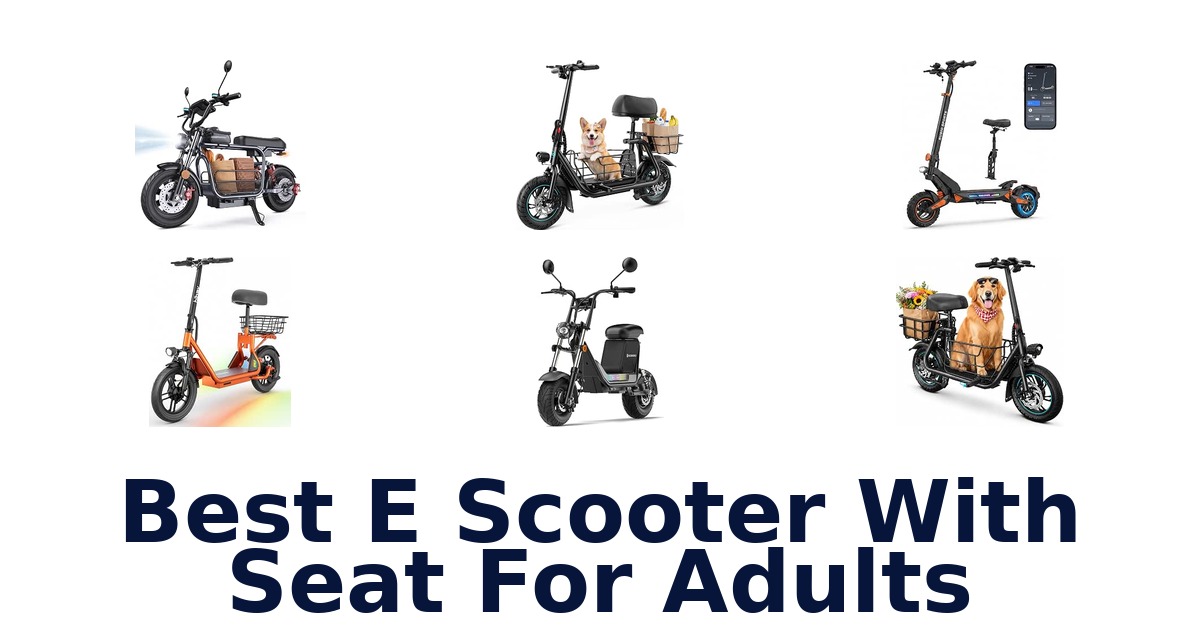 Best E Scooter With Seat For Adults