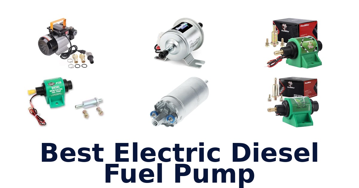 Best Electric Diesel Fuel Pump