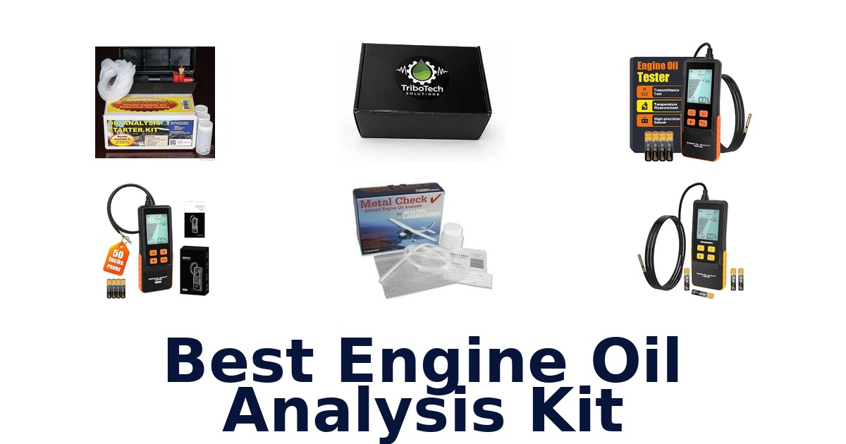 Best Engine Oil Analysis Kit