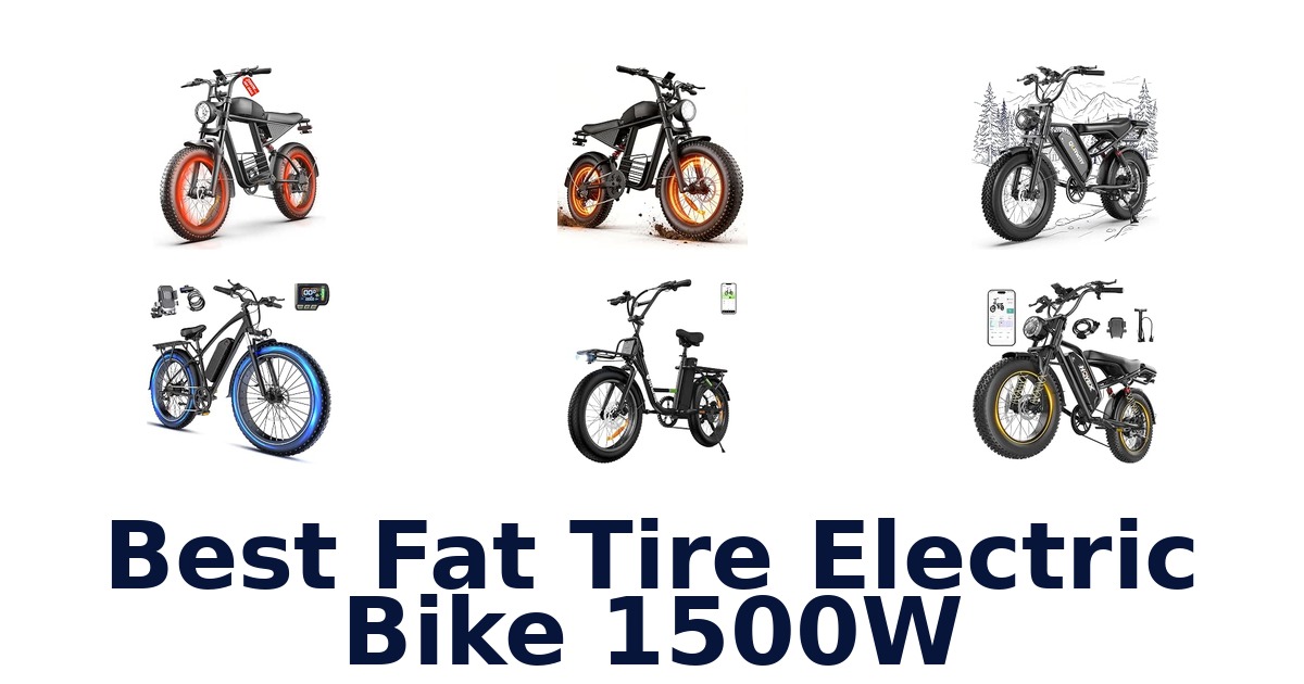 Best Fat Tire Electric Bike 1500W