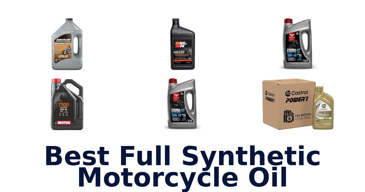 Best Full Synthetic Motorcycle Oil