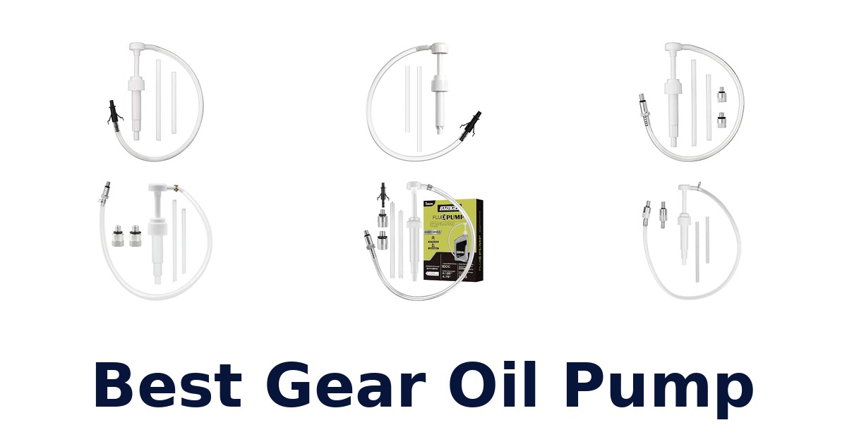 Best Gear Oil Pump