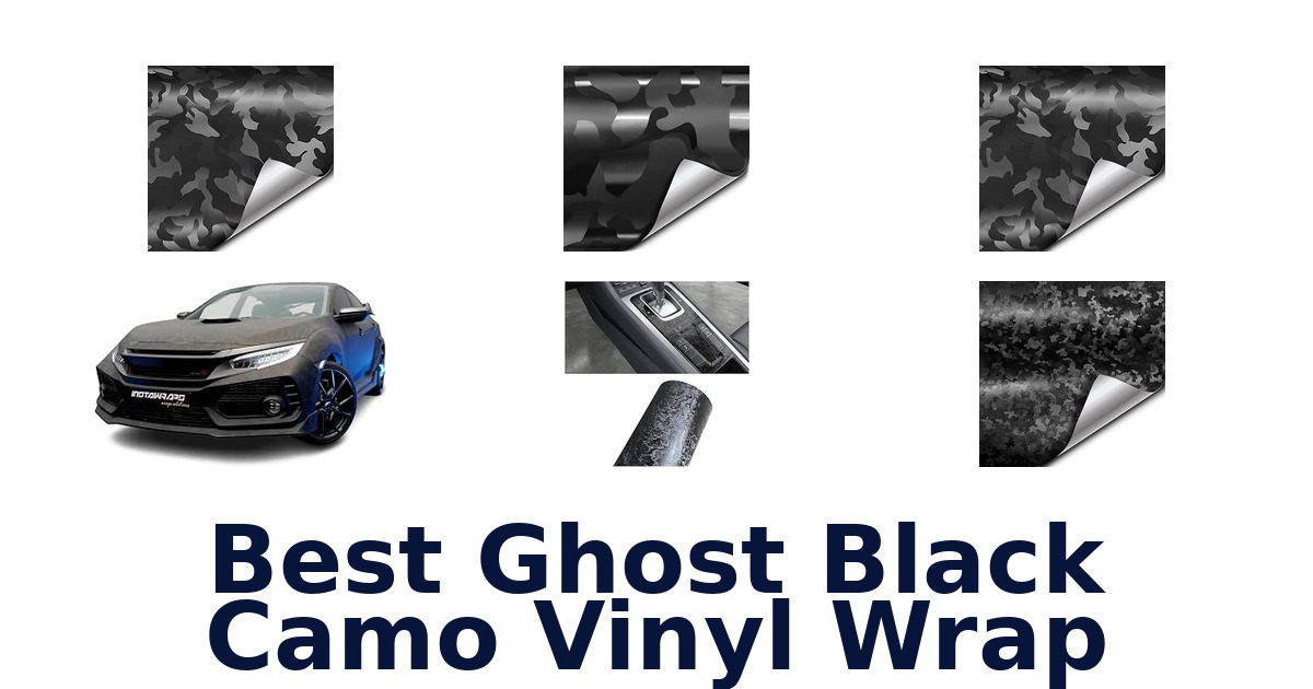 Best Ghost Black Camo Vinyl Wrap